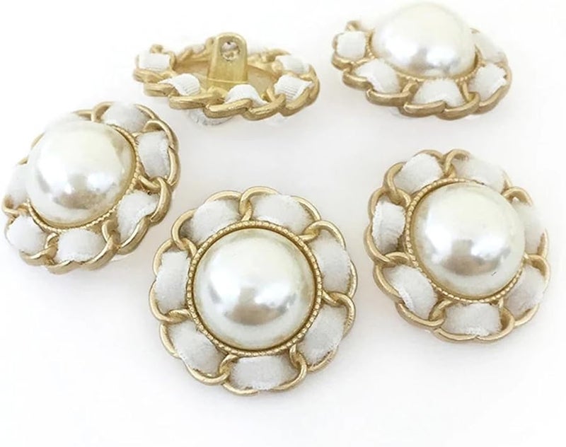 ورد فلانيل أزرار معدنية 17 5مم 30 قطعة أزرار خياطة للحرف مصممي الملابس معاطف النساء - Image 4